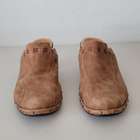 Sofft Leather Clog Wide Mule Camel Color Womans Size 8.5 Slip On - Picture 3 of 12